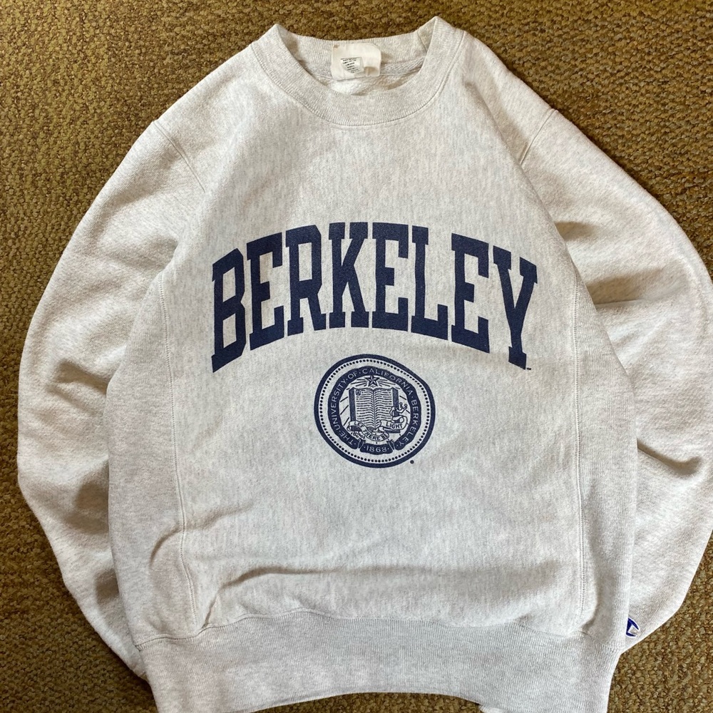 Vintage Berkeley reverse weave champion grey crewneck sweatshirt